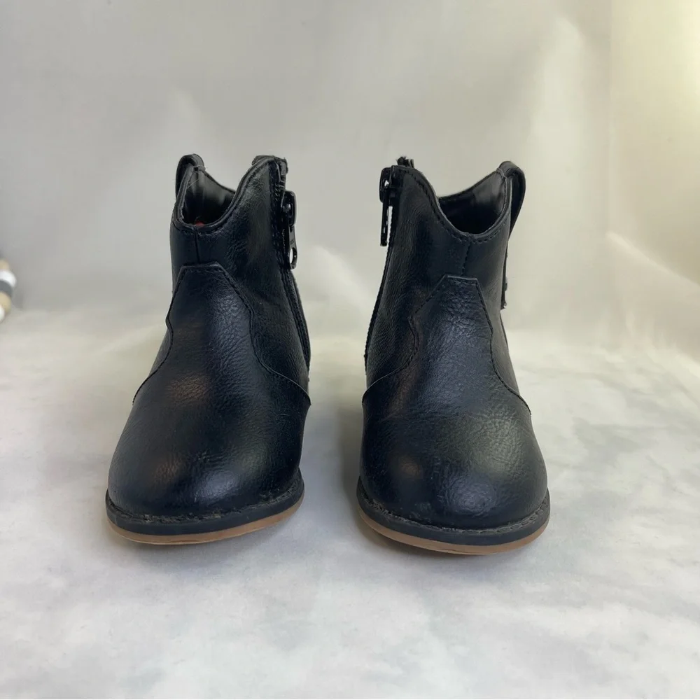 Little girl Black Ankle Boots Western Influence size 5